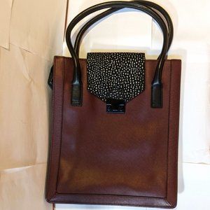 Loeffler Randall Stachel Top Handle Bag - Purple, Leather, Front Clasp